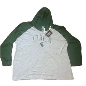 Michigan State Spartans Hoodie Sweatshirt Women’s Size 3X NWT